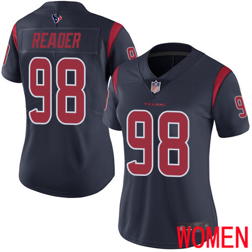 Houston Texans Limited Navy Blue Women D J Reader Jersey NFL Football 98 Rush Vapor Untouchable